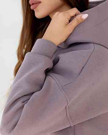 Жіночий спортивний теплий костюм оверсайз Мокко XS Харків