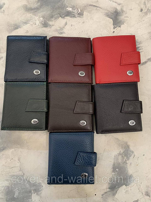 Жіночий малий гаманець із натуральної шкіри ST430 L blue Київ - фото 7