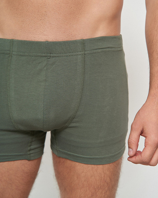 Боксери чоловічі однотонні Ozkan 12024 Хакі, M, L, XL, XXL Київ - фото 3