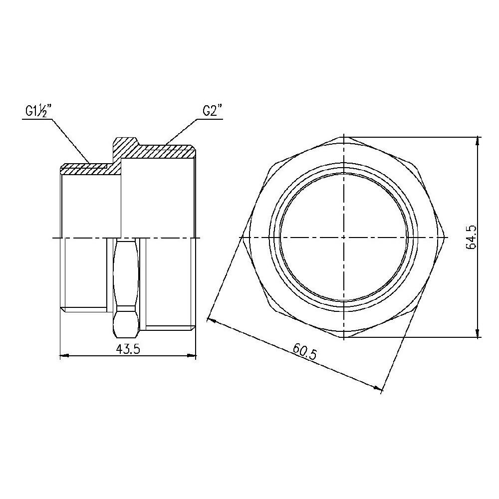 Ниппель редукционный Thermo Alliance Forte 2