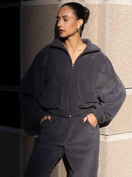 Жіночий стильний теплий костюм, двійка віб'яний фліс-політ, 42/46 Одеса - фото 2