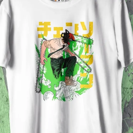 Футболка для подростка мальчика с принтом Человек Бензопила Денджи 3 WE Размер 160 Anime10485 Днепр