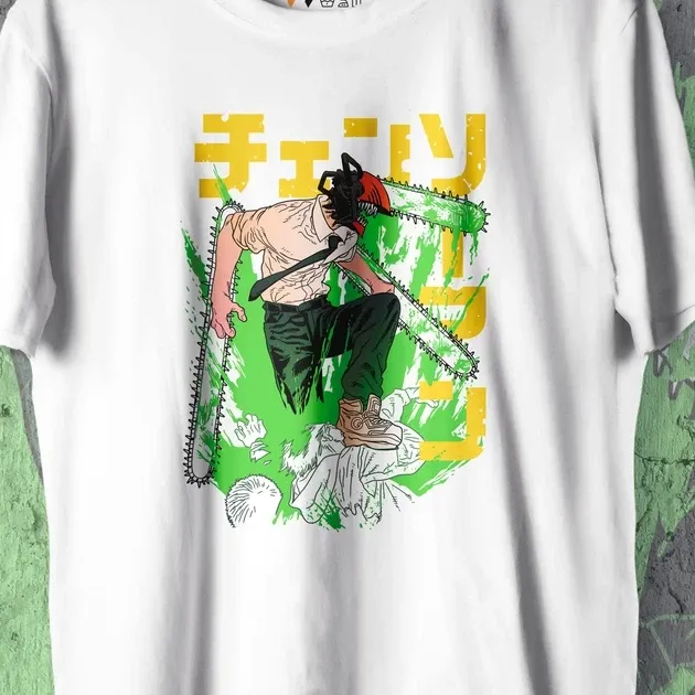 Футболка для підлітка хлопчика з принтом Человек Бензопила Денджи 3 WE Розмір 160 Anime10485 Дніпро - фото 4