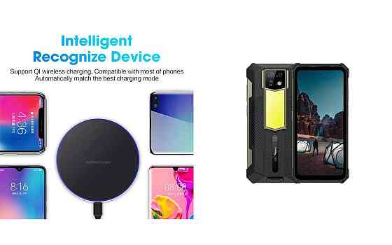 Бездротовий зарядний пристрій Copper до 30W для Poco F5 Pro, USB-C, LED Київ