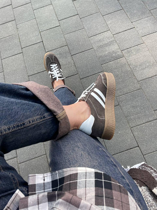 Tamei Кеды женские Tamei св.шоколад замша натуральная размер 36-41 (2710-10-32) (5804) Коломия - фото 6