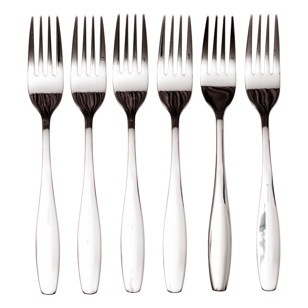 Набор столовых вилок 6 штук из нержавеющей стали 20 (см) Серебро HP-8-18 Киев - изображение 2