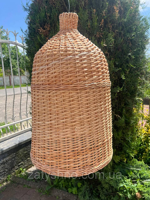 Плетена люстра з лози Київ - фото 2