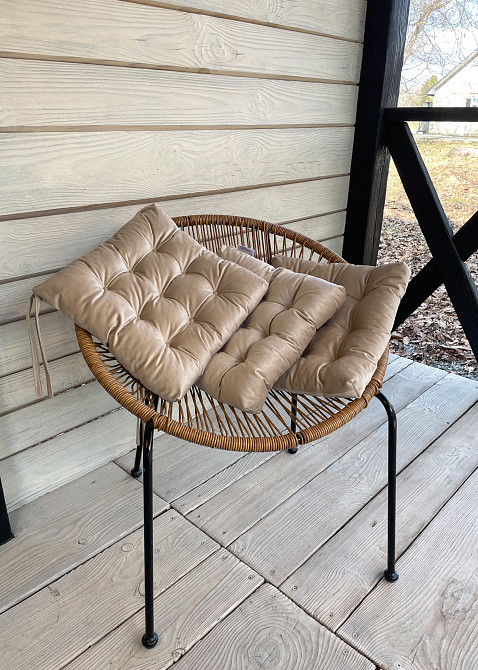 Подушка для стільців (40x40х5 см) Decorator Velour колір бежевий 84-106 Київ - фото 5