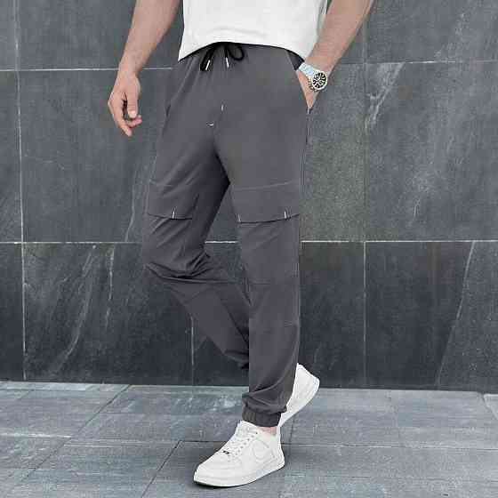 Чоловічі штани джогери з кишенями темно-сірі Pobedov Vershyna Київ