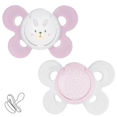 Пустышка Chicco Physio Comfort силіконова від 2 до 6 місяців 2шт. (рожева) (74931.11.00) Винница - изображение 1