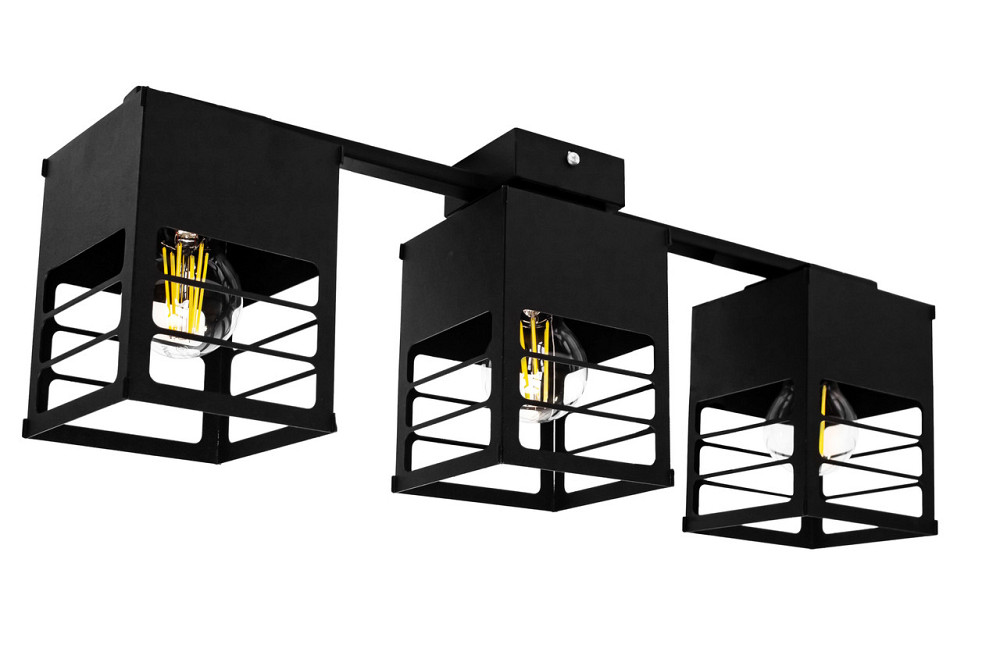 Люстра лофт чорниа 3 лампи Е27 Urban NL 2310-3 BK Київ - фото 1