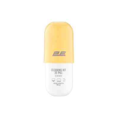 Спрей для очистки 2E PILL 140ml for office equipment +Microfibre 20 cm, white-yellow (2E-SK140YW) Винница