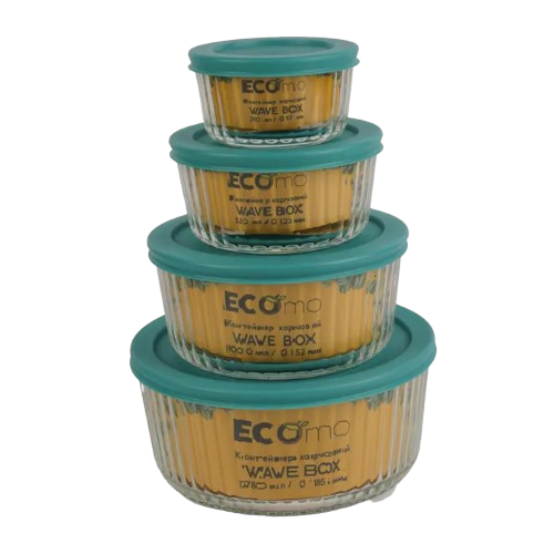 Контейнер для харчових продуктів 1000мл круглий Wave Box ECOMO Житомир - изображение 2