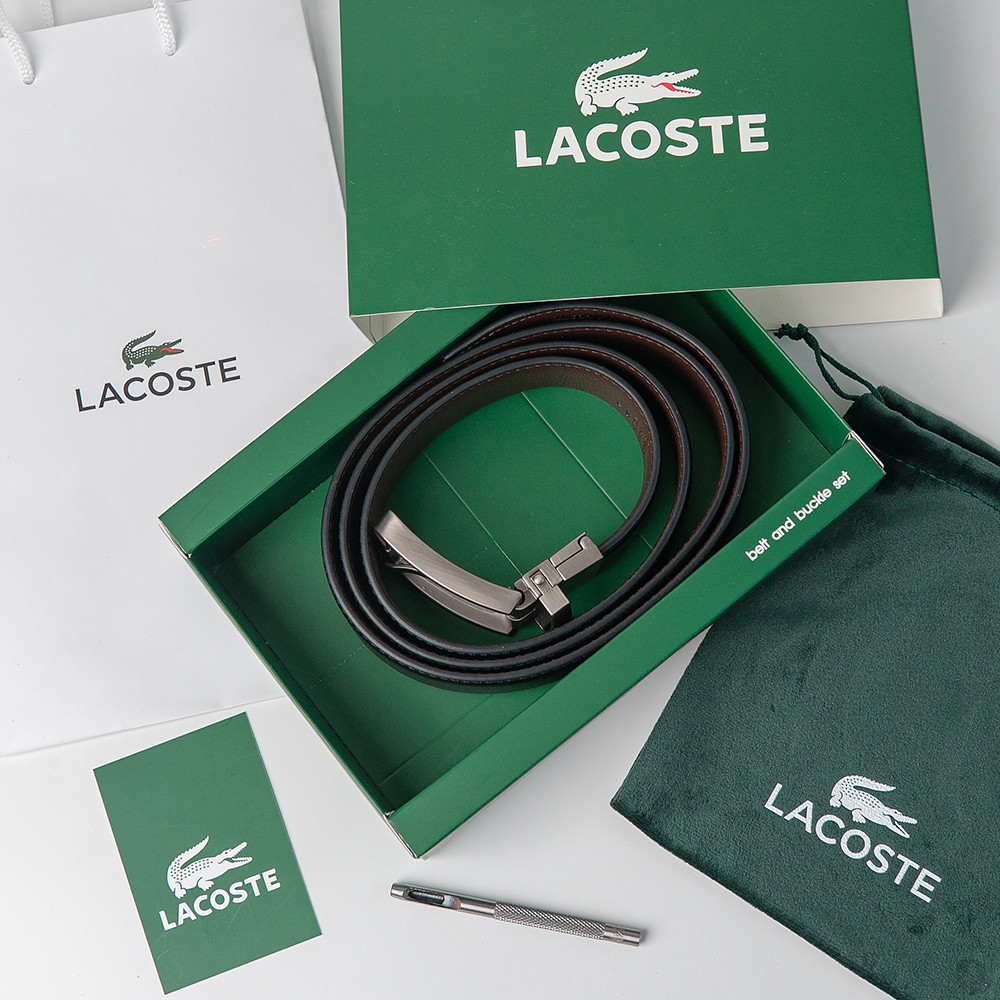 УЦЕНКА!!! Двусторонний ремень из натуральной кожи Lacoste (985) Киев - изображение 5