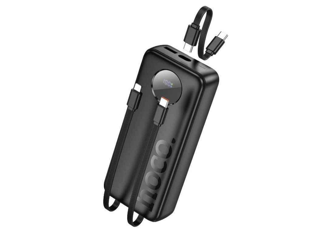 Power Bank 20000mAh J132A 3A/1USB/QC3.0/22.5W/PD20W/кабель PD-PD/LED дисплей (input PD18W) черный ТМ HOCO Киев - изображение 1
