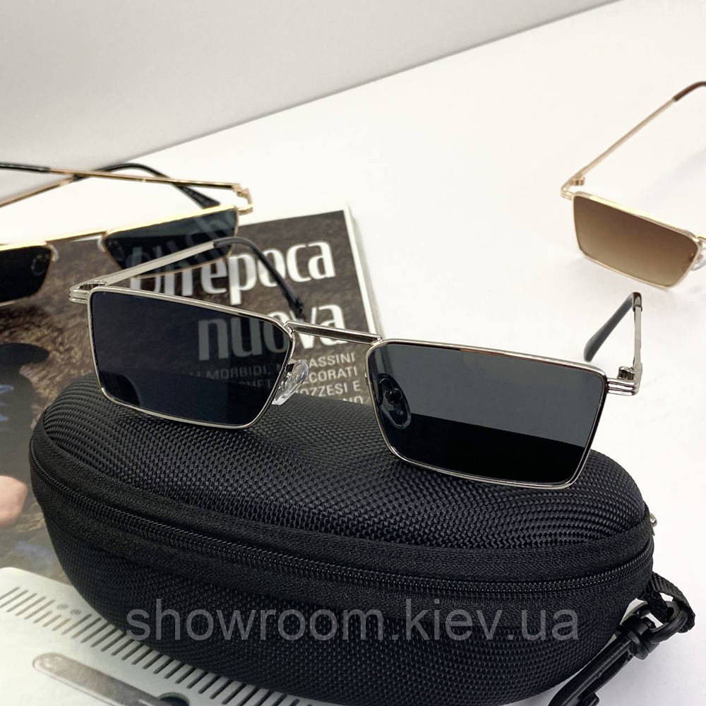 Жіночі модні сонцезахисні окуляри Elegance (003) silver Київ - фото 1