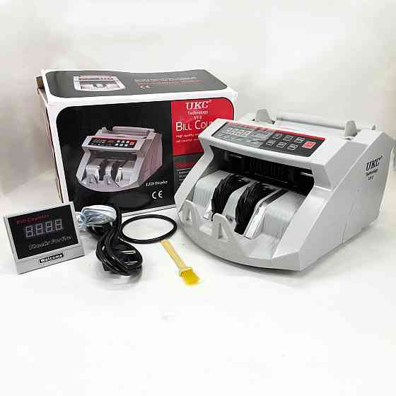 Счетчики банкнот с проверкой подлинности Bill, Машинка для счета денег дома, Счетчик купюр с дисплеем YK-66 Львов