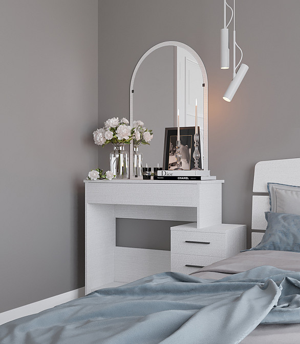 Трюмо-1 комплект для спальни Эверест нимфея альба (белый) (DTM-2461) Львов - изображение 1