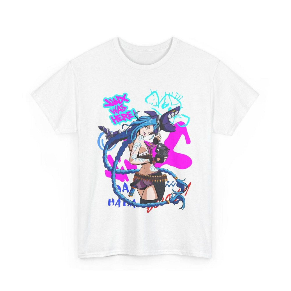 Футболка аниме Джинкс Аркане Джапанесе Аниме оверсайз (S/M/L) Черний AnimeJ0404 Днепр - изображение 4