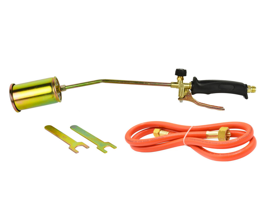 Газовий пальник покрівельних робіт "GeKo" довжиною 60см  на 1 сопло 60мм і шлангом 1,5м Киев - изображение 1