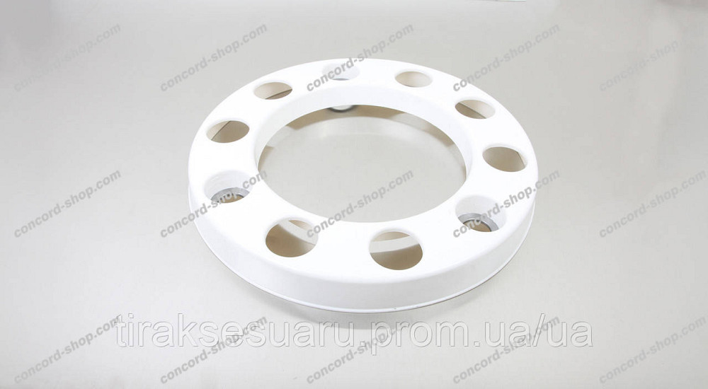 Колпак колеса передній 22,5 унів. білий пластик Колпак колеса передній білий 22.5 (пластик) Луцьк - фото 1