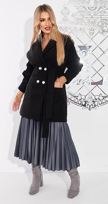 Комбіноване пальто (42) Київ - фото 9