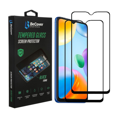 Скло захисне BeCover Xiaomi Redmi 10C/12С Black (707451) Вінниця - фото 1