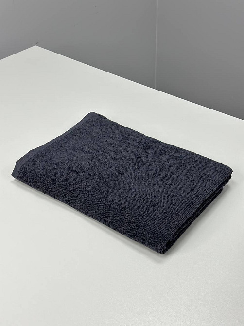Рушник однотонний Ideal Textile 70х140 см 400 г/м2 графітовий (56860927) Чернівці - фото 2