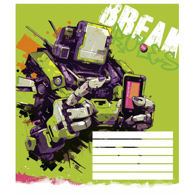 Зошит Школярик Break the rules 12 аркушів клітинка (012-3492K) Вінниця - фото 4