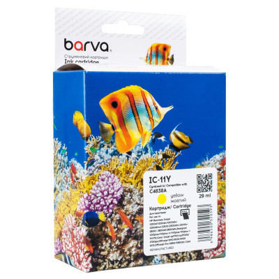 Картридж Barva HP 11 (C4838A) 2550 арк, Yellow (IC-11Y) Вінниця - фото 1