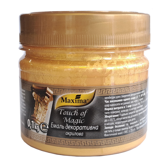 Эмаль декоративная золотая акриловая ТМ 