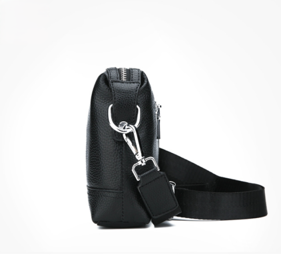 Чоловіча шкіряна барсетка сумка 2 в 1, клатч із натуральної шкіри чоловічий чорний ( 28315 ) Харьков