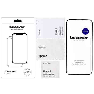 Стекло защитное BeCover Honor 200 lite 10D Black (713162) Винница