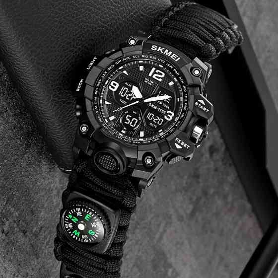 Часы наручные мужские SKMEI 1155BKBK PARACORD IF-80 Киев