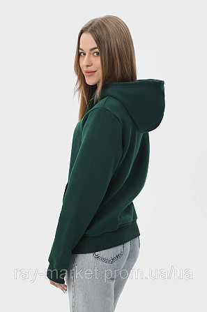 Худи женское базовое утепленное RAY BASIC бордовое (U0401W-Burgundy) Киев - изображение 3
