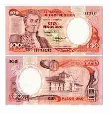 Колумбія - 100 Pesos 1986р UNC Полтава