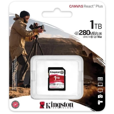 Карта памяти Kingston 1TB SDXC class 10 UHS-II U3 Canvas React Plus (SDR2V6/1TB) Винница - изображение 3
