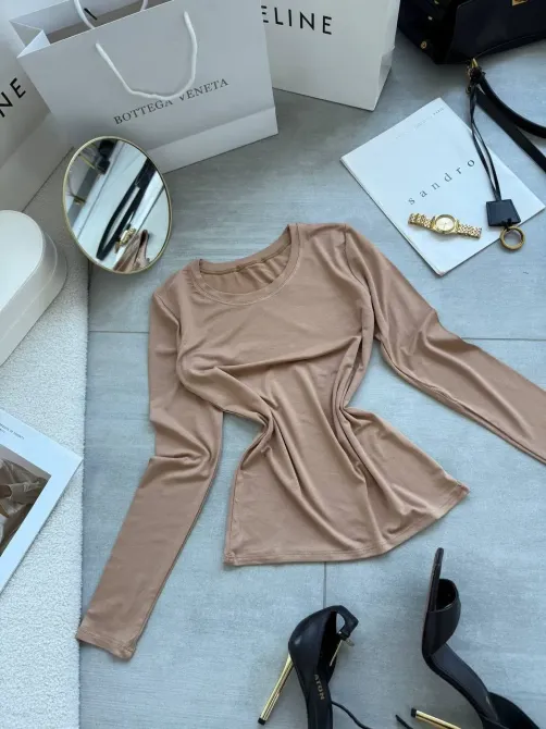 Жіночий базовий лонгслів з віскози Одеса - фото 9