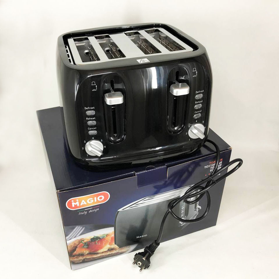 Маленький тостер Magio, Легкий у використанні тостер з підігрівом на різних рівнях YN-74 Львів - фото 5