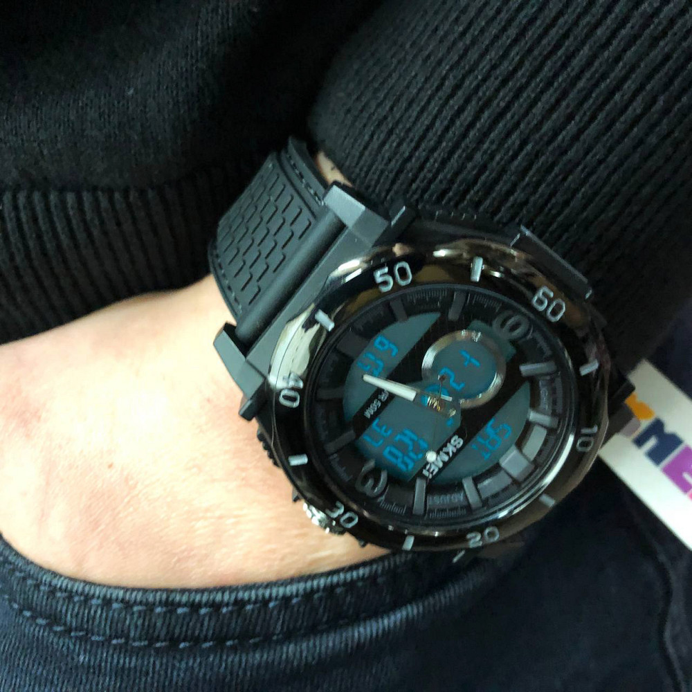 Спортивний чоловічий годинник для хлопця SKMEI 2098BKWT, Годинник чоловічий для плавання WH-35 Львів - фото 14
