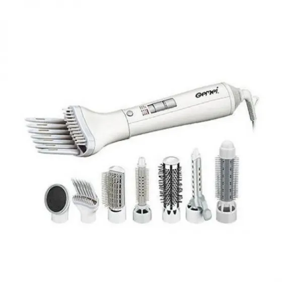 Фен для укладки волос GEMEI GM-4836 ,1200Вт , 1 скорость, 3 режима температуры, 6 насадок 7460 Киев