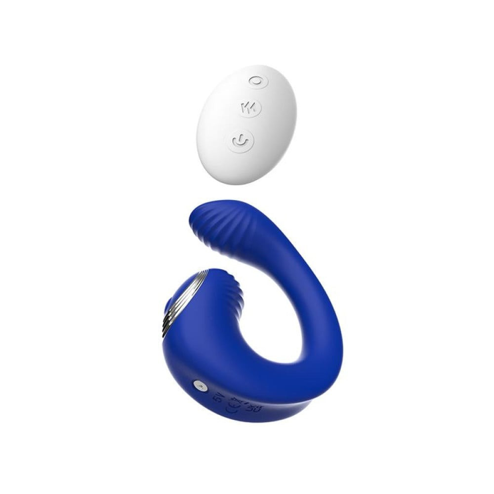 Вибратор для пар с дистанционным пультом Chisa Lust Ripple Meteor, синий Sex Aura Киев - изображение 3