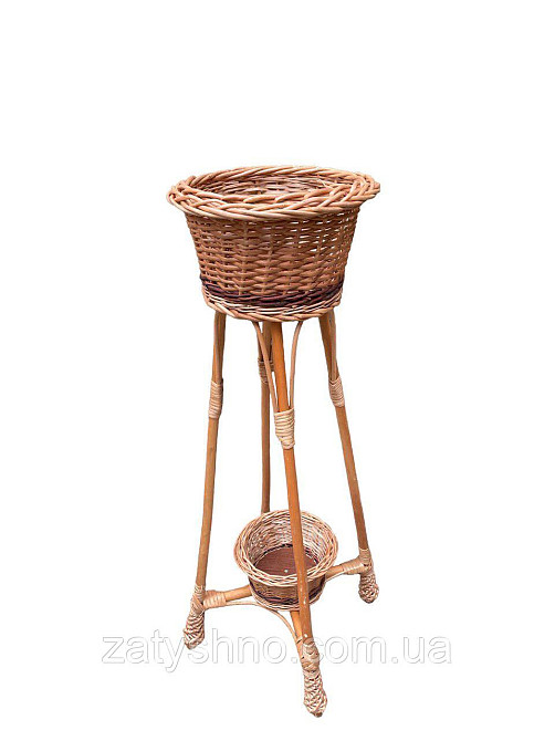 Підставка для вазону плетена з лози Київ - фото 1