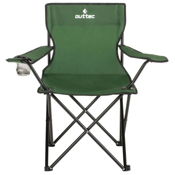 Крісло туристичне розкладне Outtec з чохлом зелений Київ