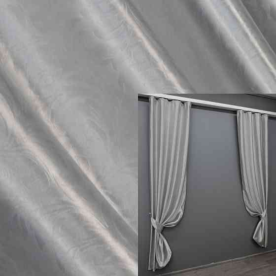 Комплект готовых штор VR-Textil Блэкаут № 172ш Серый с синим 100х250 см 2шт (31-665) Киев