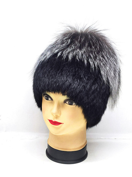 Шапка хутряна жіноча Ніка Чорний Харків - фото 1