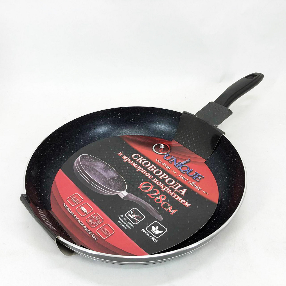 Сковорода глибока алюміній UNIQUE, Сковорода з антипригарним покриттям Якісна для дому WY-57 Івано-Франківськ - фото 1