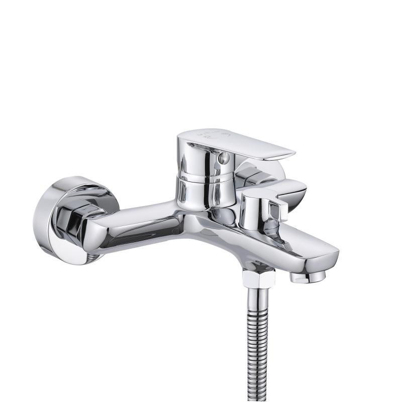 Змішувач для ванни Qtap Leo New з душовим гарнітуром QTLEO259CRM45563 Chrome Київ - фото 2