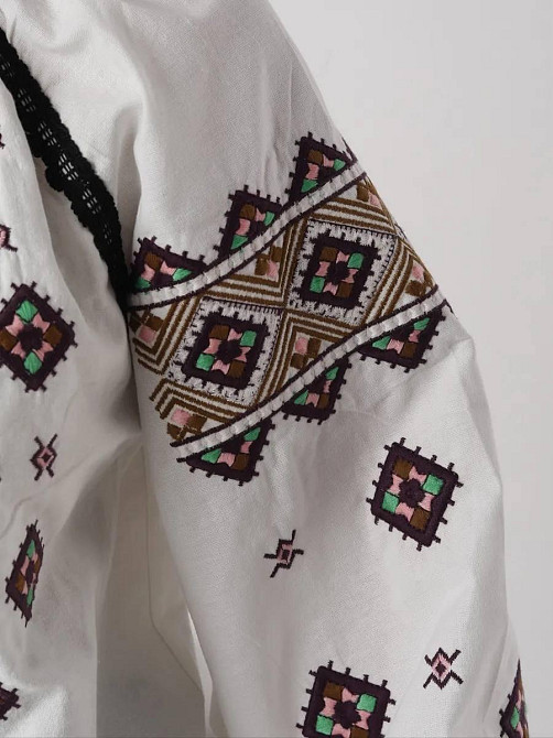 Женская современная вышиванка  80% хлопок, 20% полиэстер Одесса - изображение 3