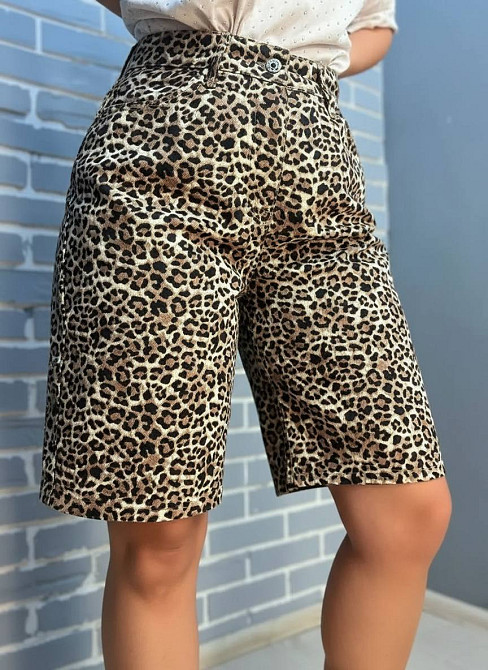 Шорты женские джинсовые X Denim 2082 Mom бермуды леопардовые коричневые, коричневый, 36 Киев - изображение 13